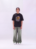 Embroidered Loved tiger oversized tee