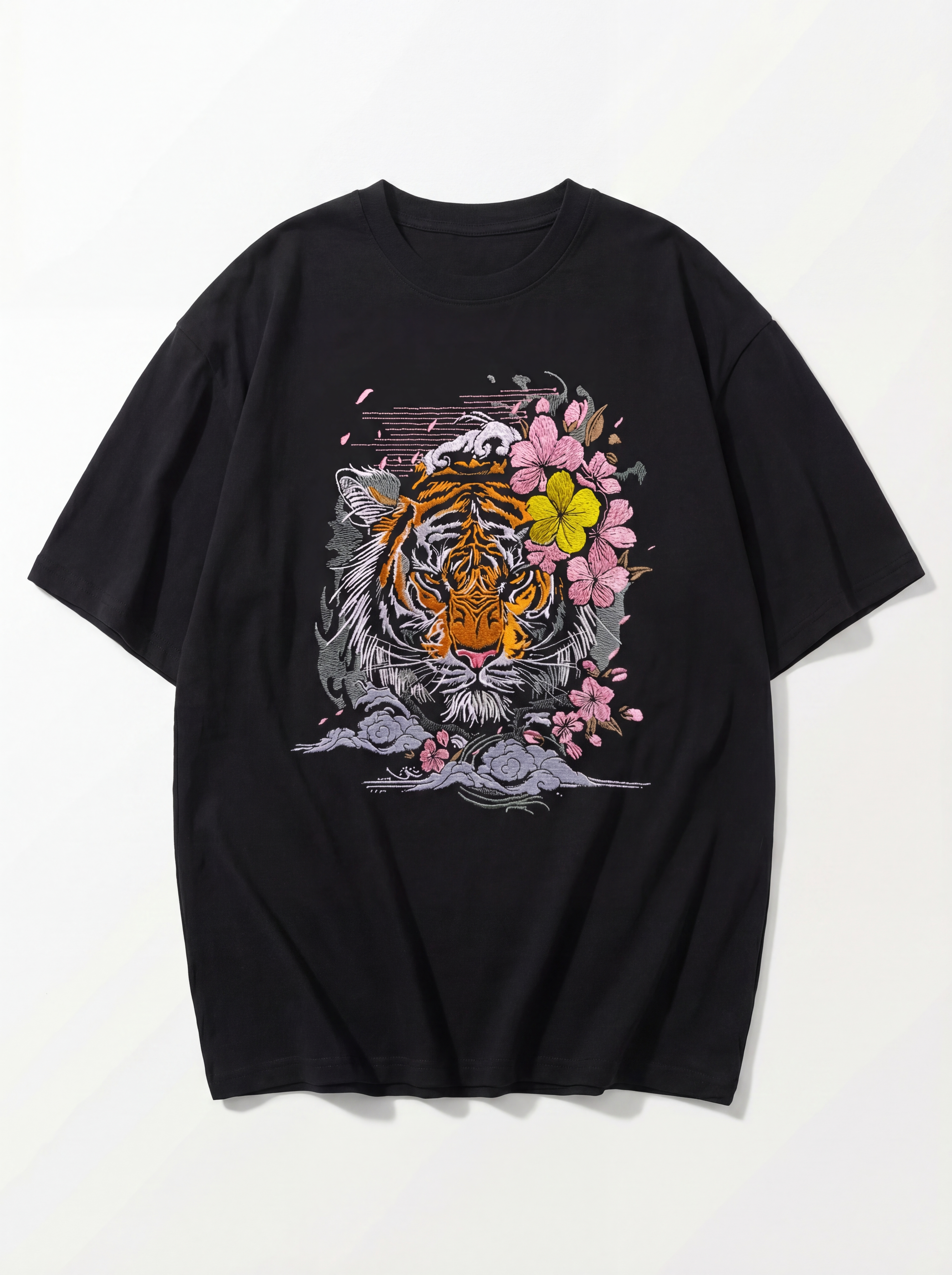 Embroidered Loved tiger oversized tee
