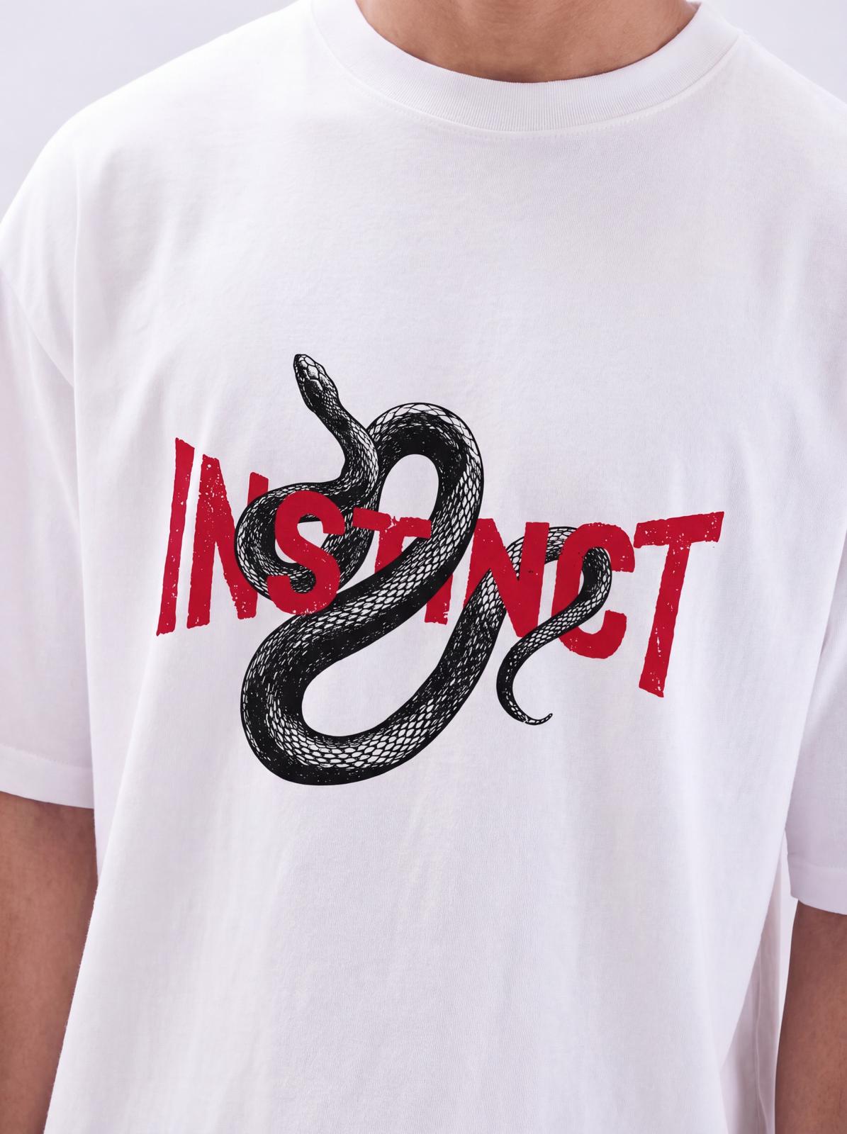 Embroidered Instict oversized Tee