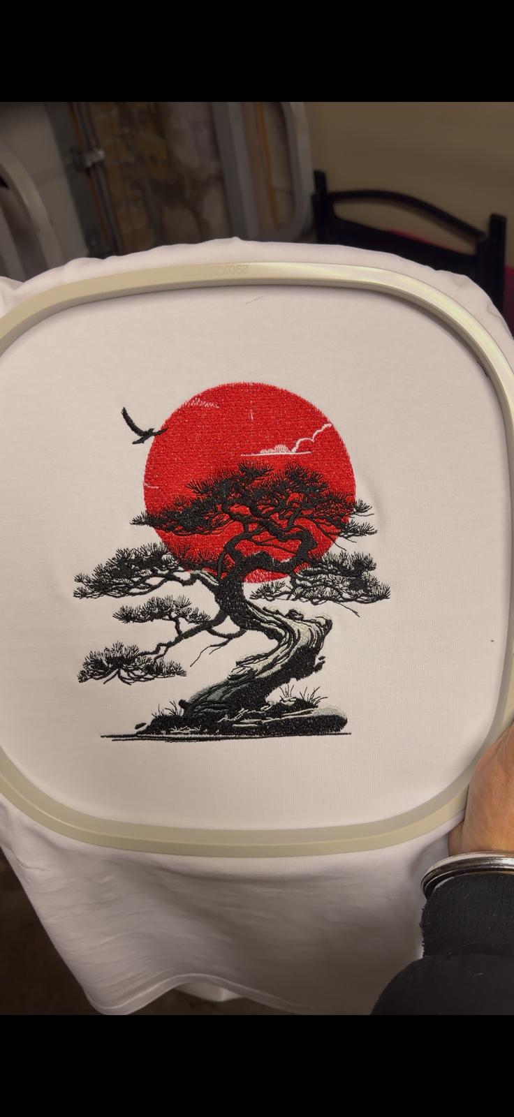 Embroidered Peace Oversized Tee